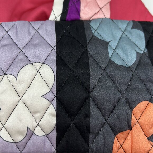 EMILIO PUCCI F/W 2018 Archivio Multicolor Printed Satin Quilted Crop Bralette - Picture 7 of 14